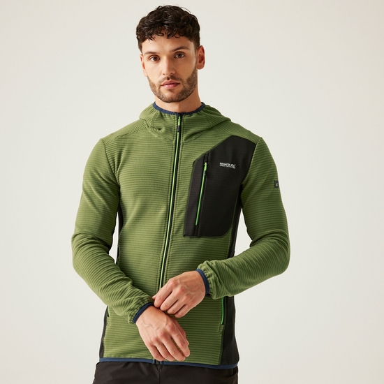 Men's Lakewright Full Zip Fleece | Nephrite Green Black