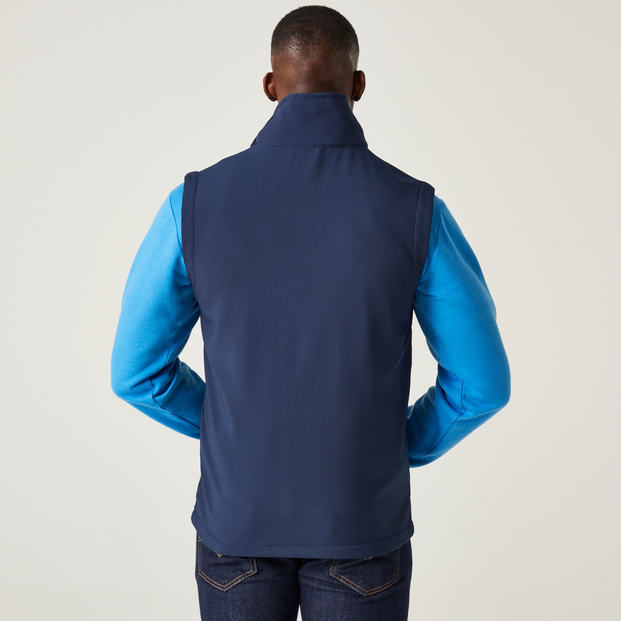 Men's Navigate 2 Layer Softshell Bodywarmer | Navy French Blue