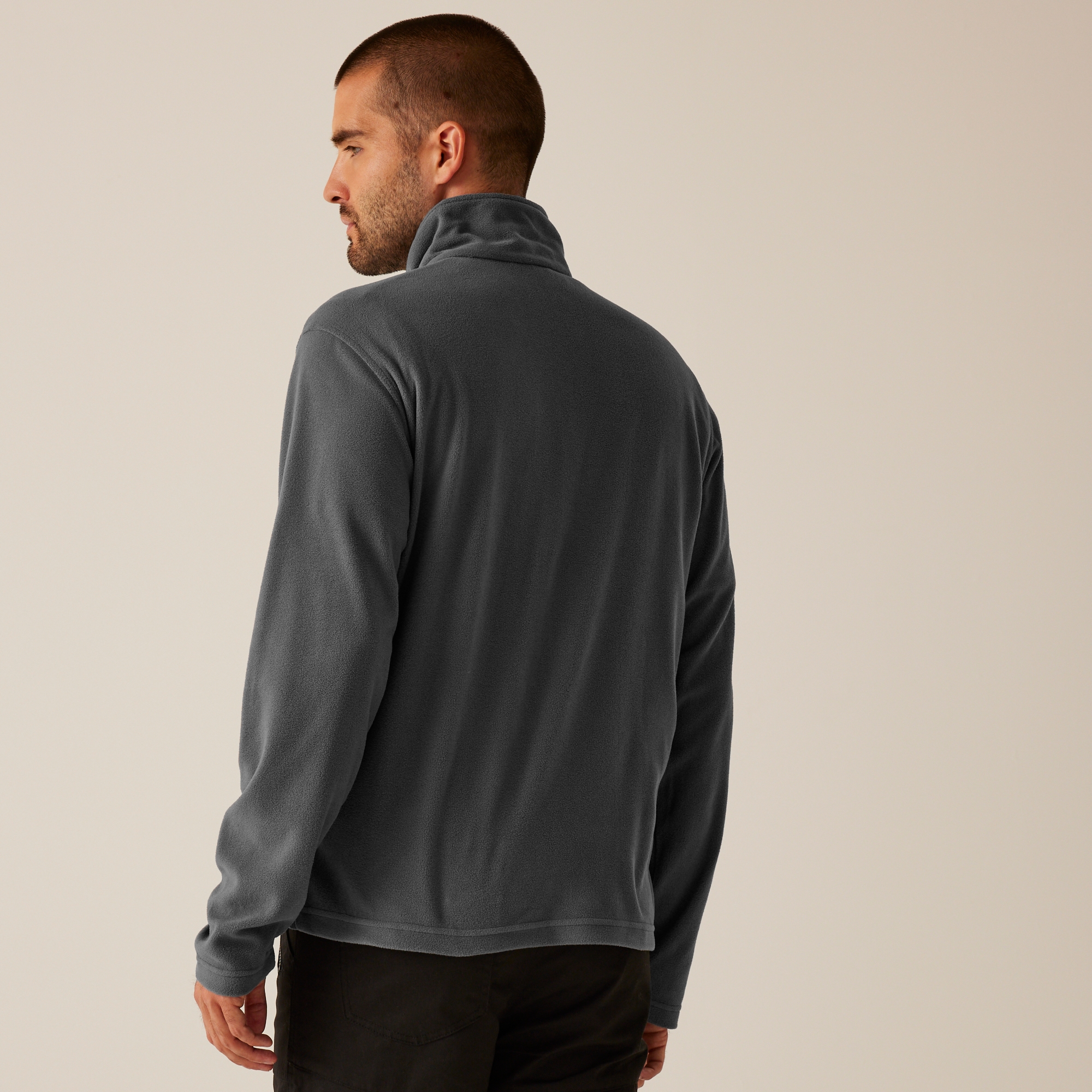 Men's Classic Full Zip Lightweight Microfleece | Seal Grey