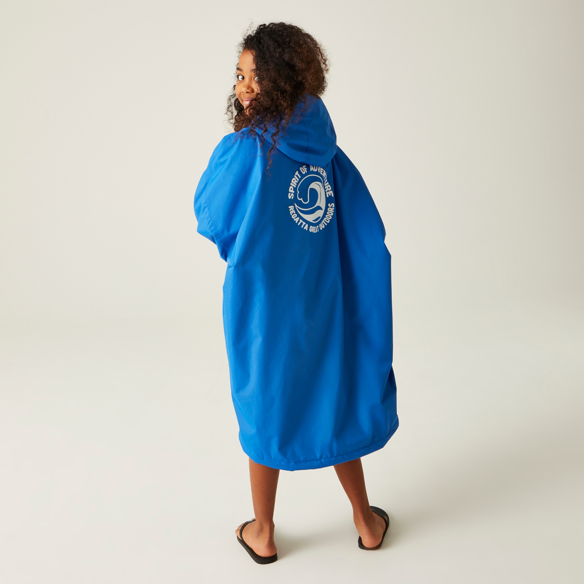 Junior Waterproof Changing Robe | Oxford Blue Navy