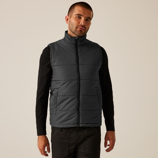 Men's Access Insulated Bodywarmer | Seal Grey Black