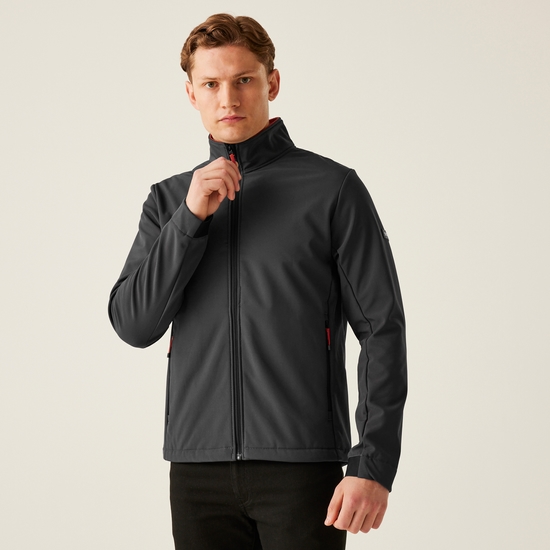 Men's Dendrick Softshell Jacket | Ash Red Ochre