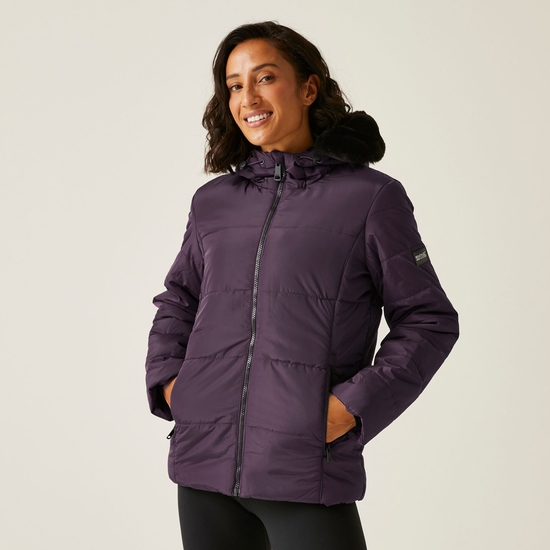 Women's Winnie Quilted Jacket | Deep Plum