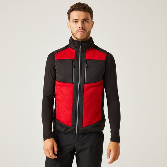 Men's E-Volve Stretch Bodywarmer | Classic Red Black