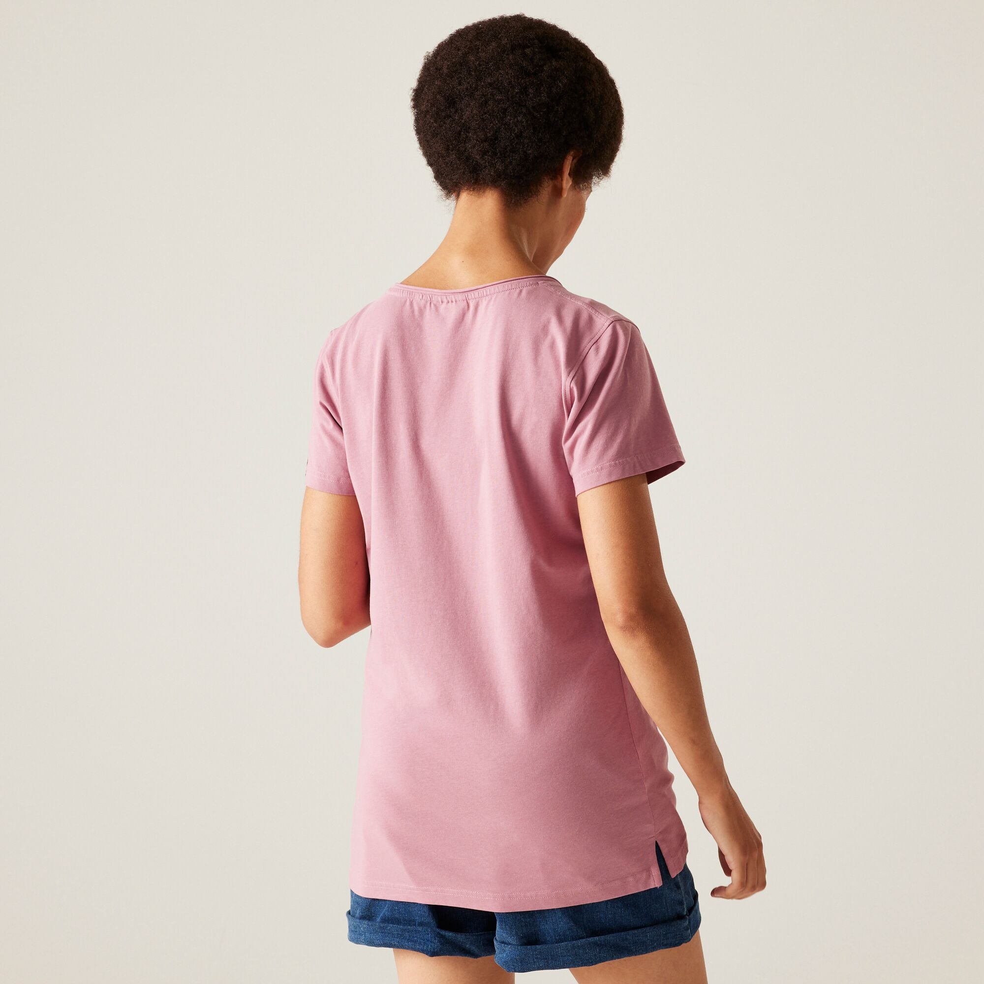 Women's Elkie V-Neck T-Shirt | Lilas