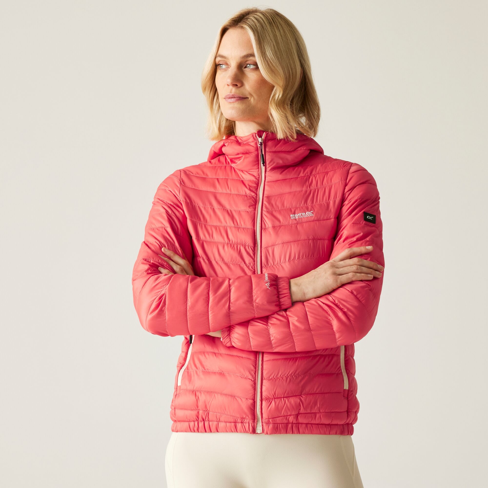 Women's Hurden Padded Jacket | Peach Bloom Light Vanilla