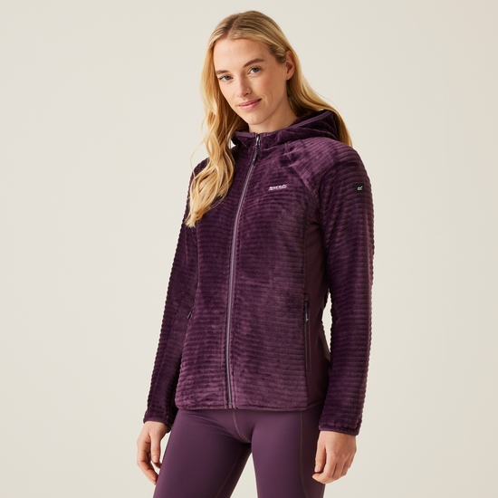 Women's Endra Hooded Fleece | Deep Plum