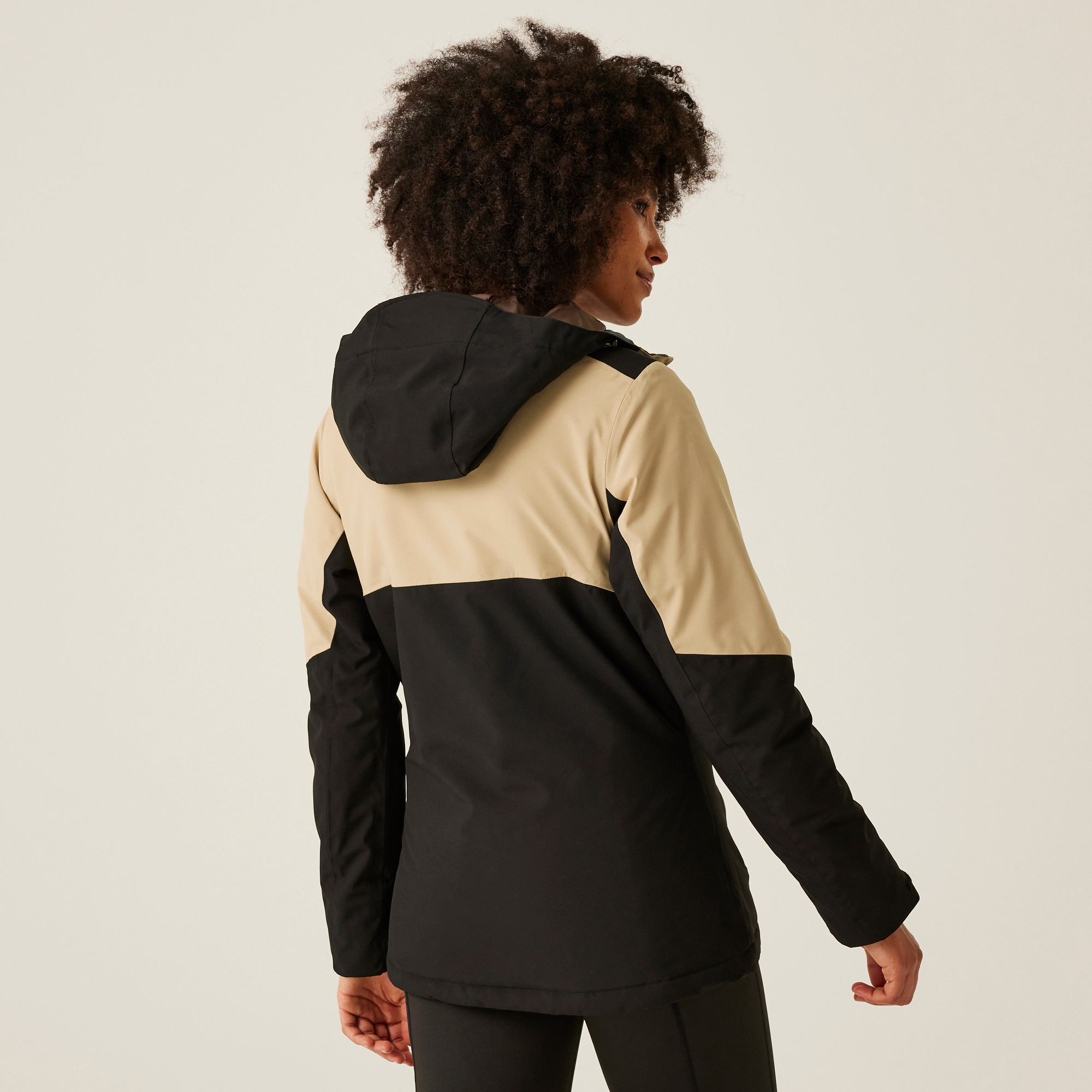 Women's Kelora Waterproof Insulated Jacket | Black Warm Taupe