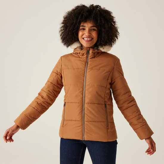 Women's Winnie Quilted Jacket | Bran Brown
