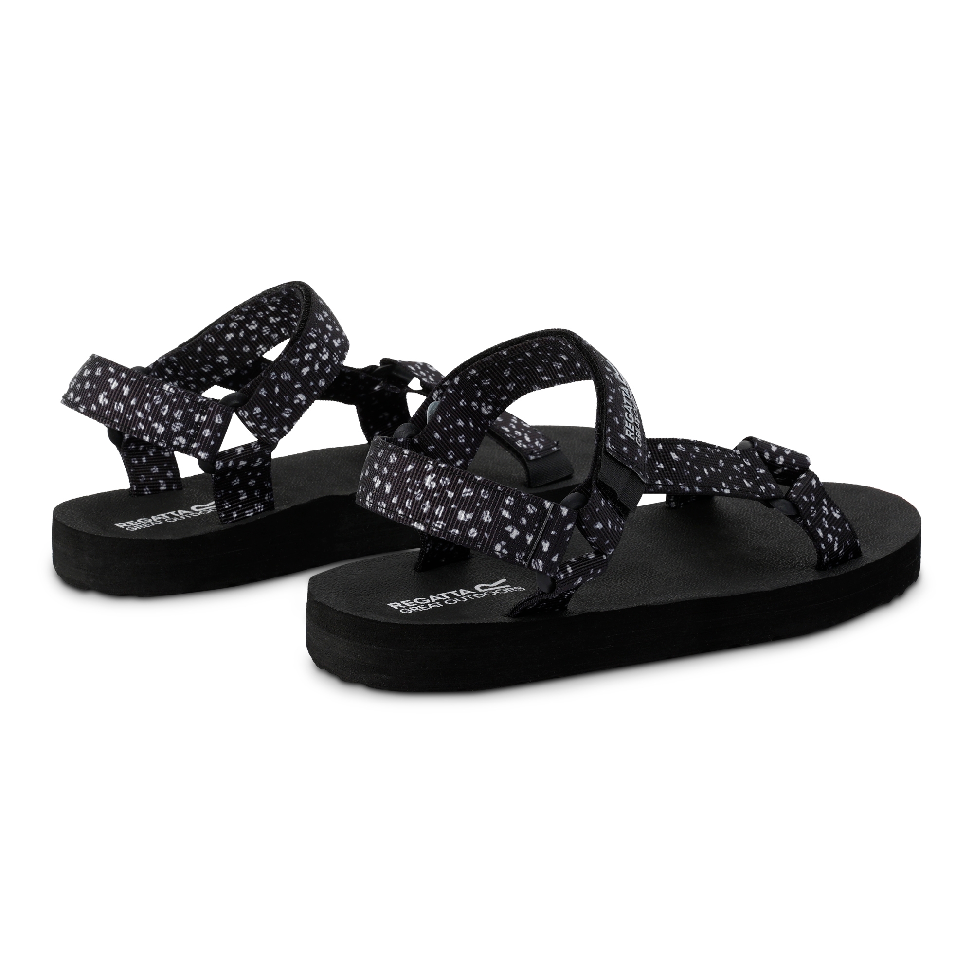 Lady Vendeavour Sandal | Black White Polka Dot