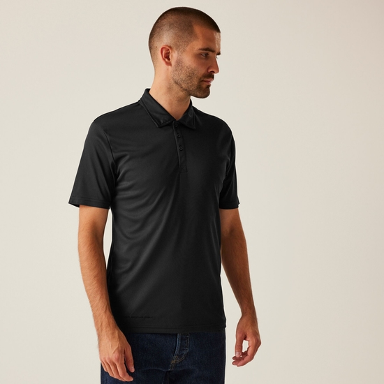 Men's Honestly Made 100% Recycled Polo Shirt | Black