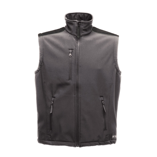 Men's Sandstorm Softshell Bodywarmer | Seal Grey Black