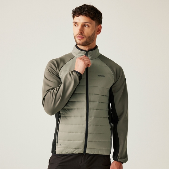 Men's Clumber IV Hybrid Jacket | Golden Sand Treetop Black