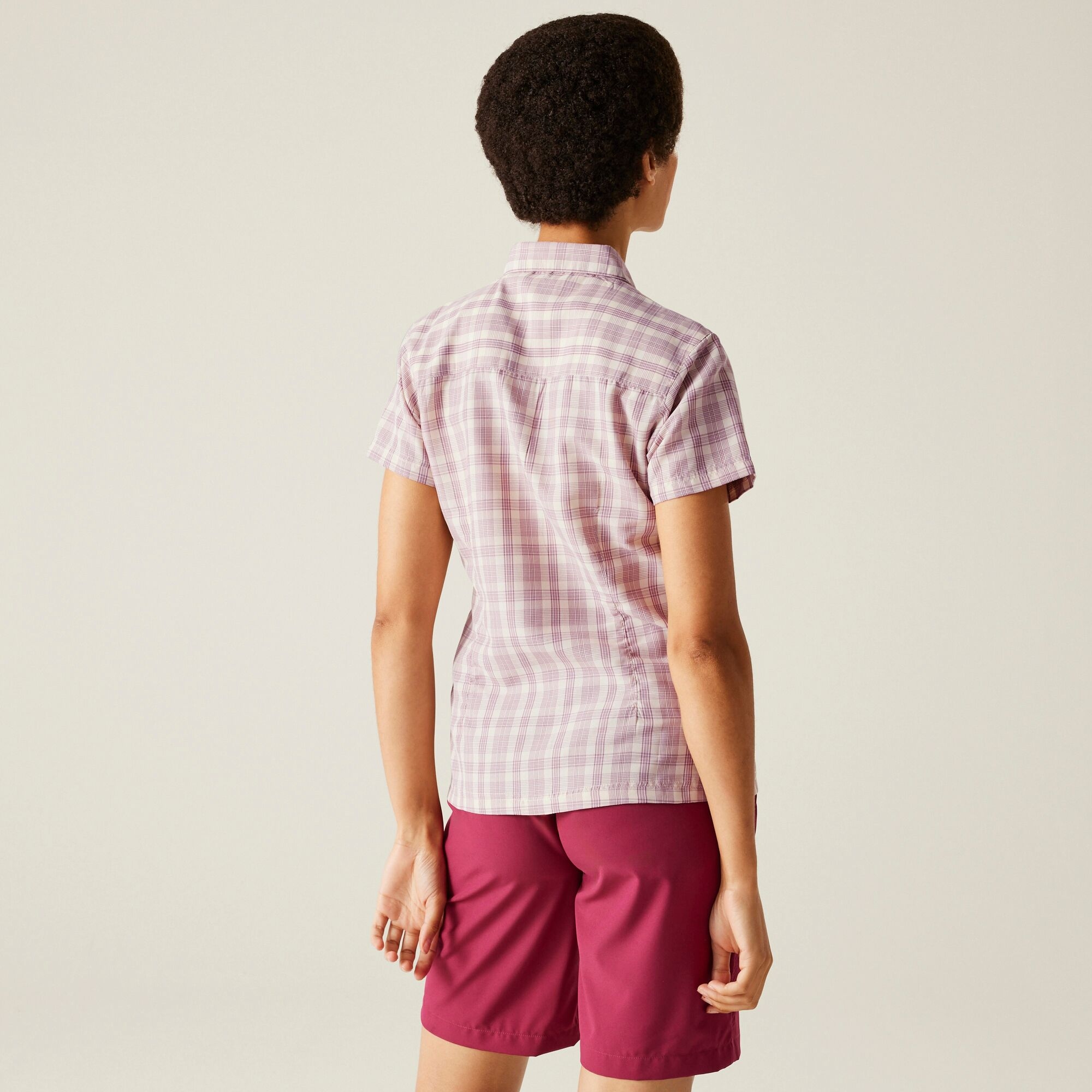 Women's Mindano VIII Short Sleeve Shirt | Lilas Check