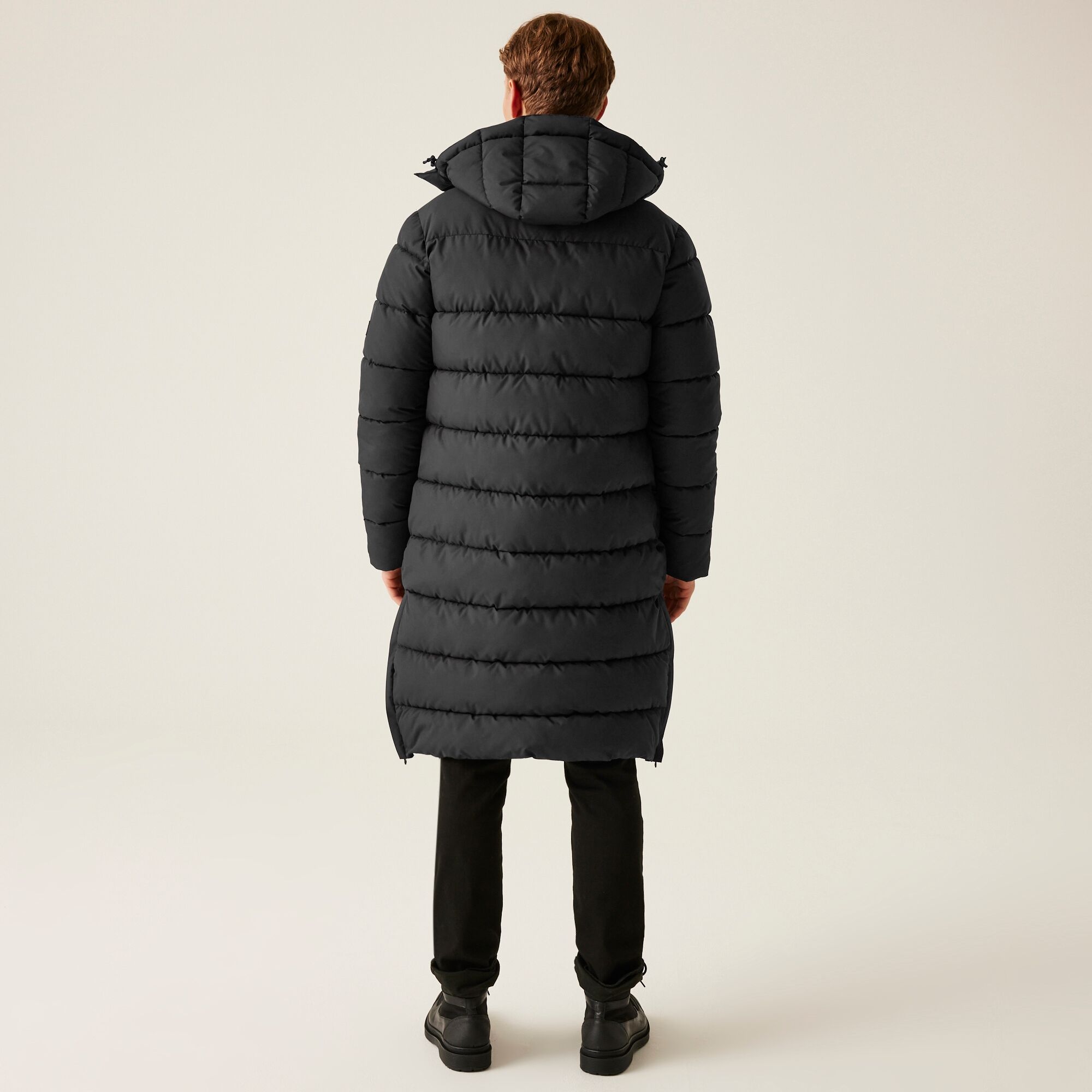 Men's Mottere Longline Padded Jacket | Black Black