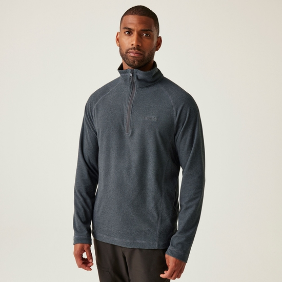 Men's Montes Lightweight Half Zip Fleece | Stormy Weather Black