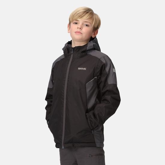 Kids' Hurdle IV Waterproof Insulated Jacket | Black Seal Grey