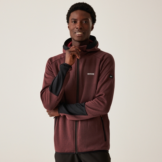 Men's Sarwood Softshell Jacket | Red Ochre Marl Black