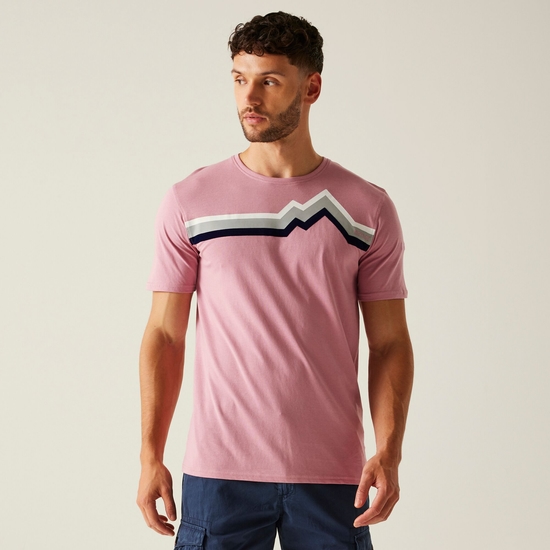 Men's Cline IX T-Shirt | Lilas Linear Mountain