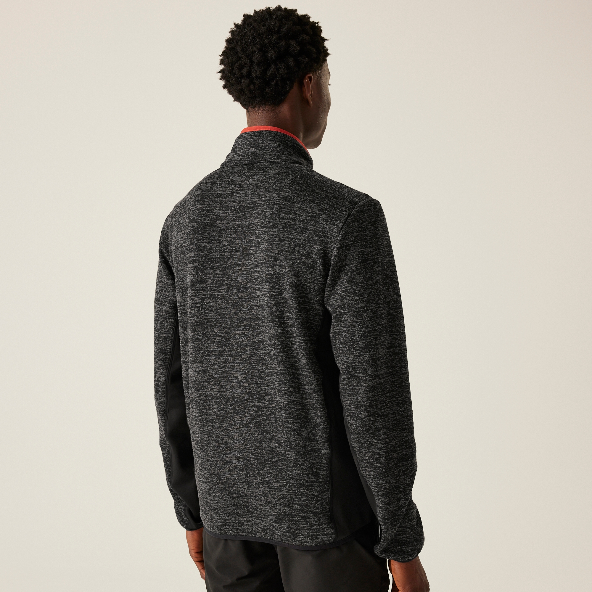 Men's Baslinn Full Zip Fleece | Black Marl Black