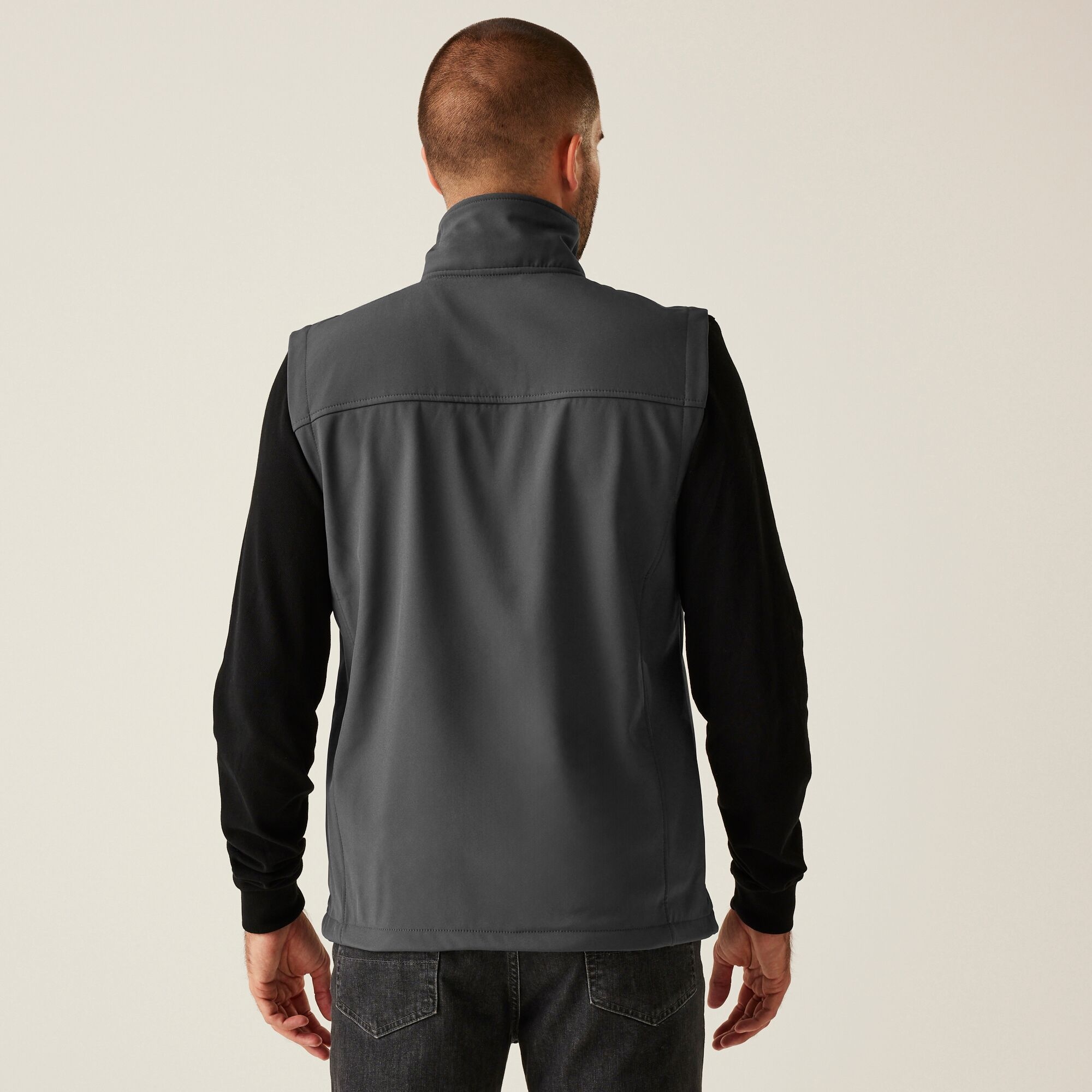 Men's Flux Softshell Bodywarmer | Seal Grey