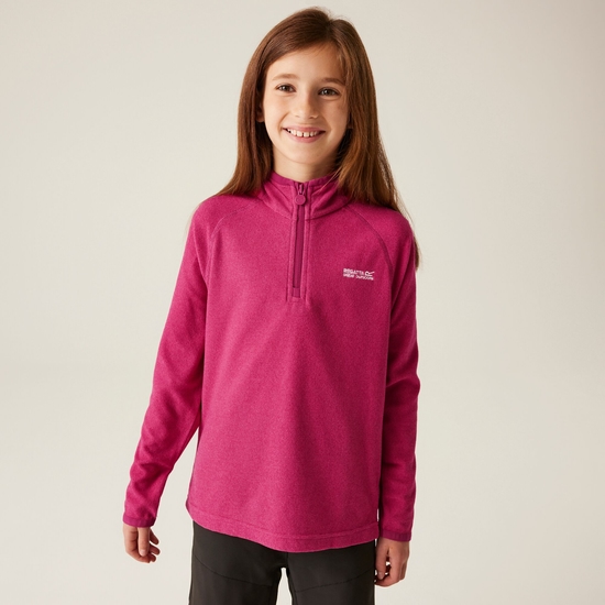 Kids' Loco Half Zip Fleece | Pink Potion Berry Pink
