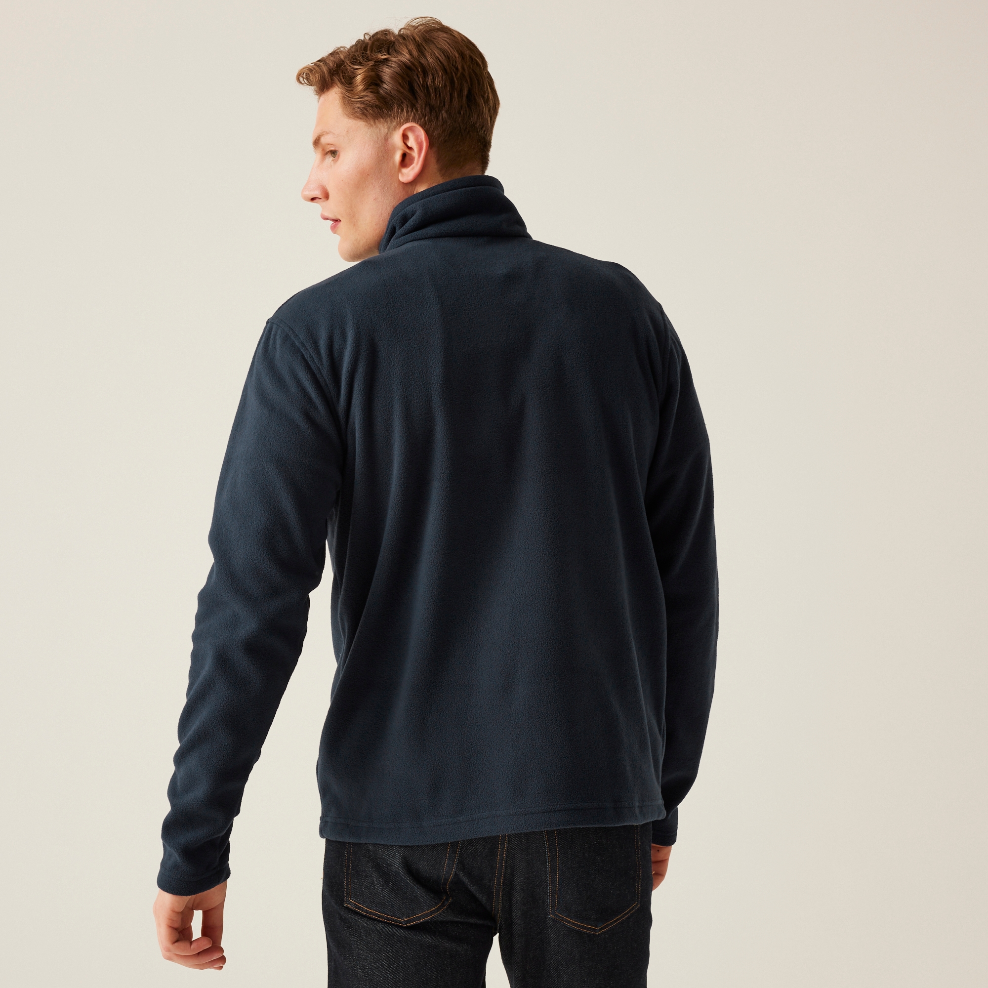Men's Honestly Made 100% Recycled Half Zip Fleece | Navy