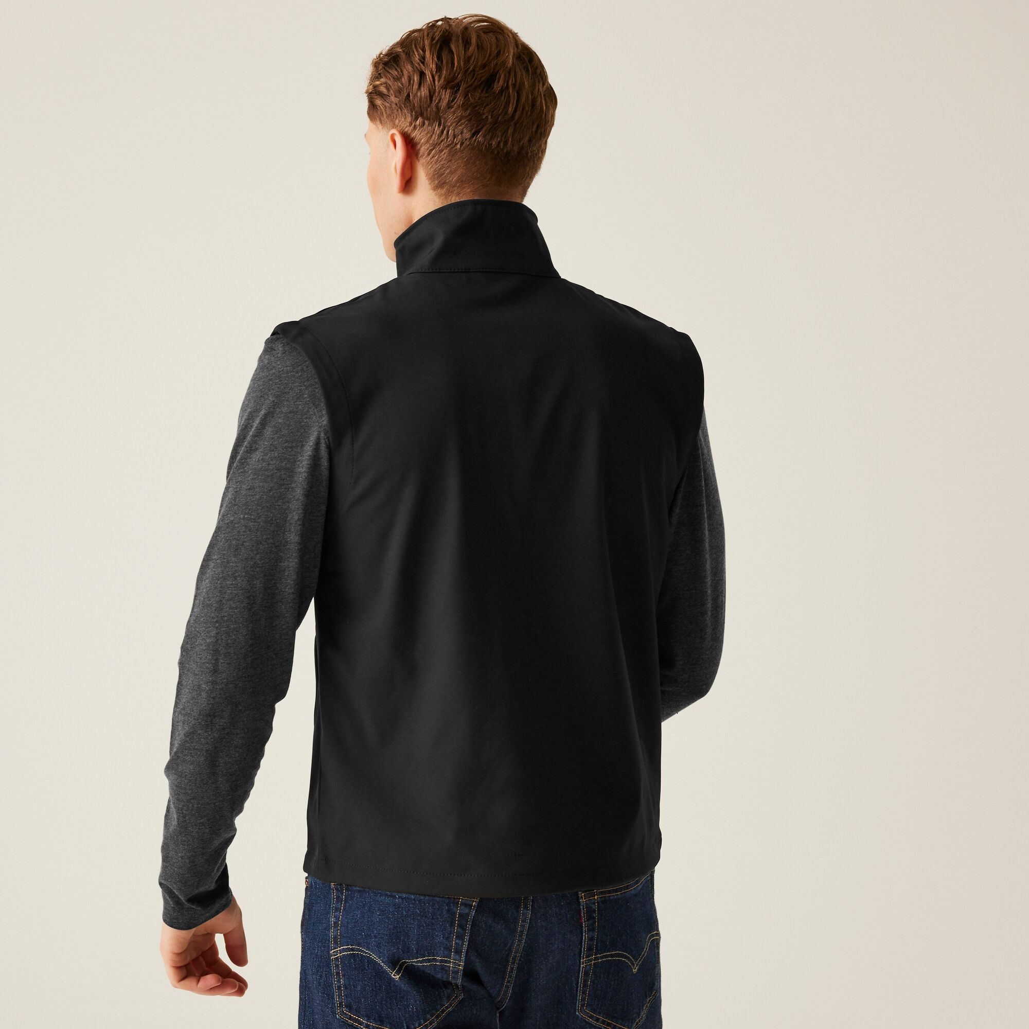 Men's Classic Printable Softshell Bodywarmer | Black