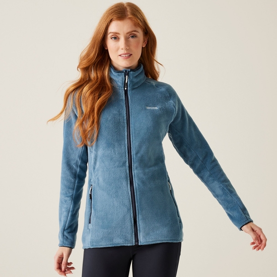 Women's Lakara Fluffy Full Zip Fleece | Coronet Blue