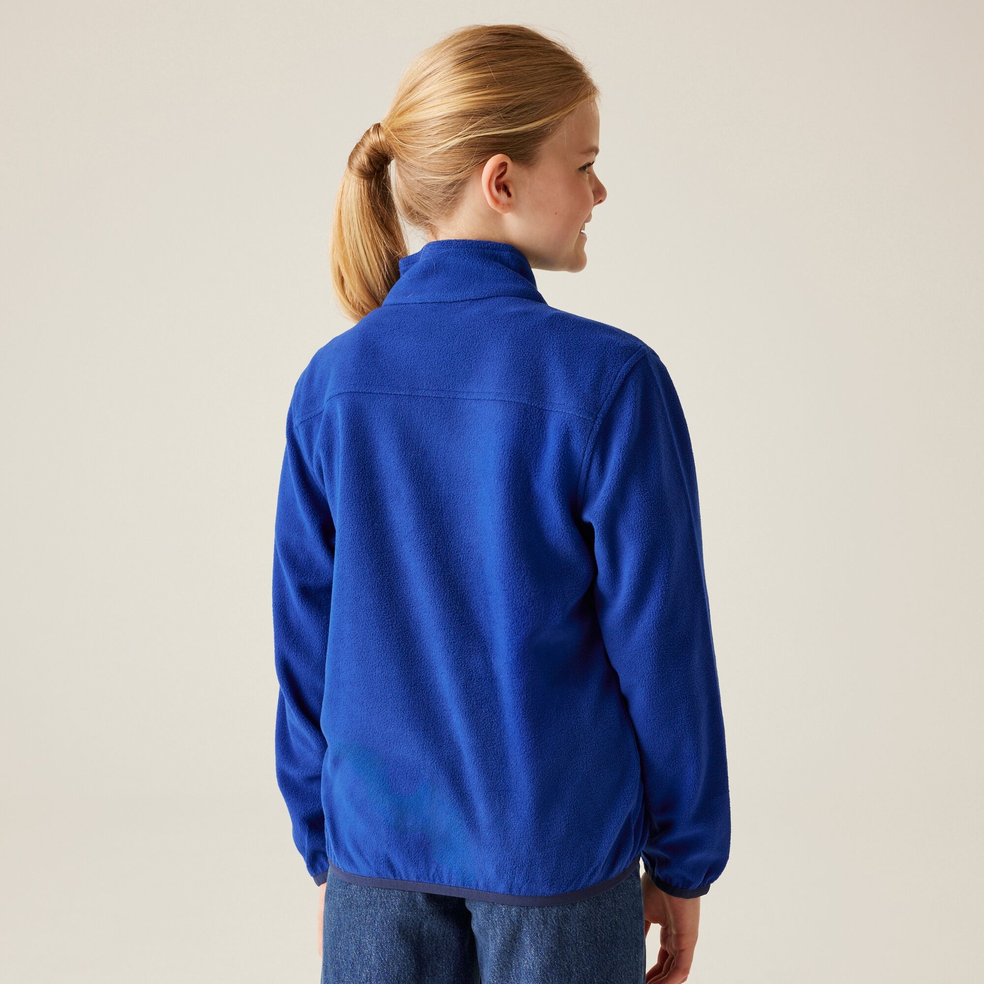 Kids' Full Zip Micro Fleece | New Royal