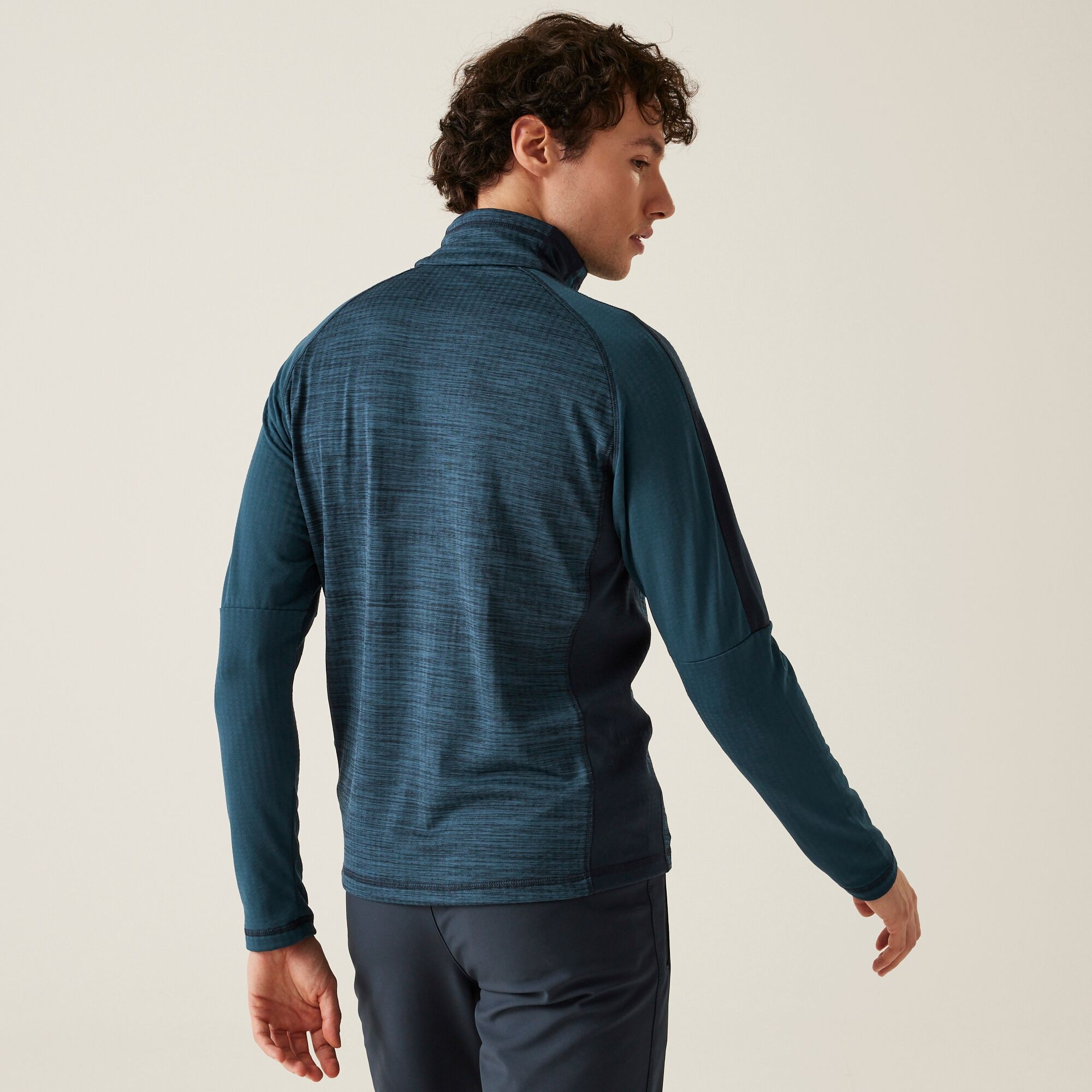 Men's Hepley Half Zip Lightweight Fleece | Moonlight Denim Navy