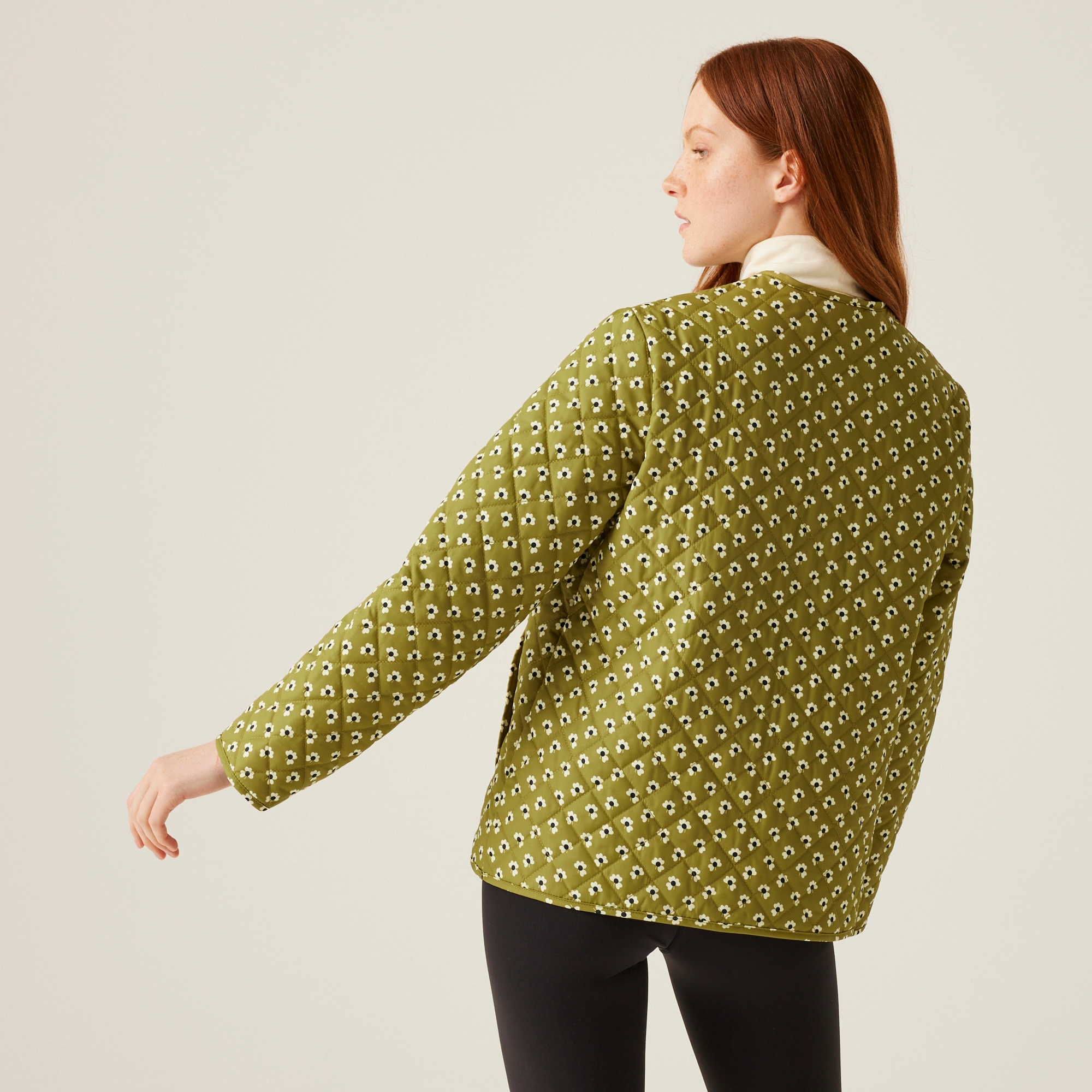 Orla Kiely Quilted Jacket | Clover Olive