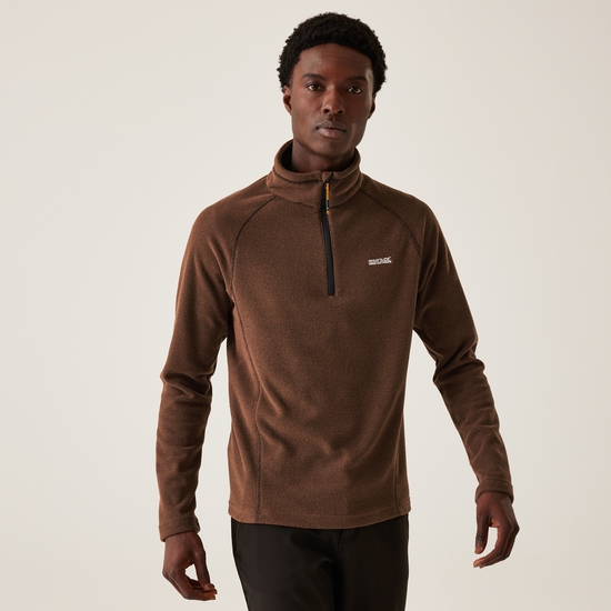 Men's Kenger Half Zip Midweight Fleece | Dark Brown