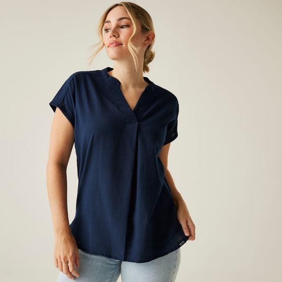 Women's Rianne V Neck Shirt | Navy