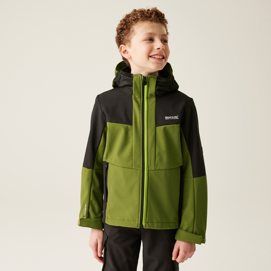 Kids' Haydenbury II Softshell Jacket | Nephrite Green Black