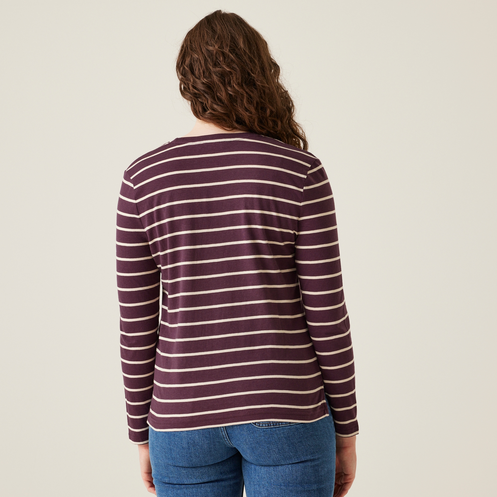 Women's Federica II Long Sleeved T-Shirt | Deep Plum Light Vanilla
