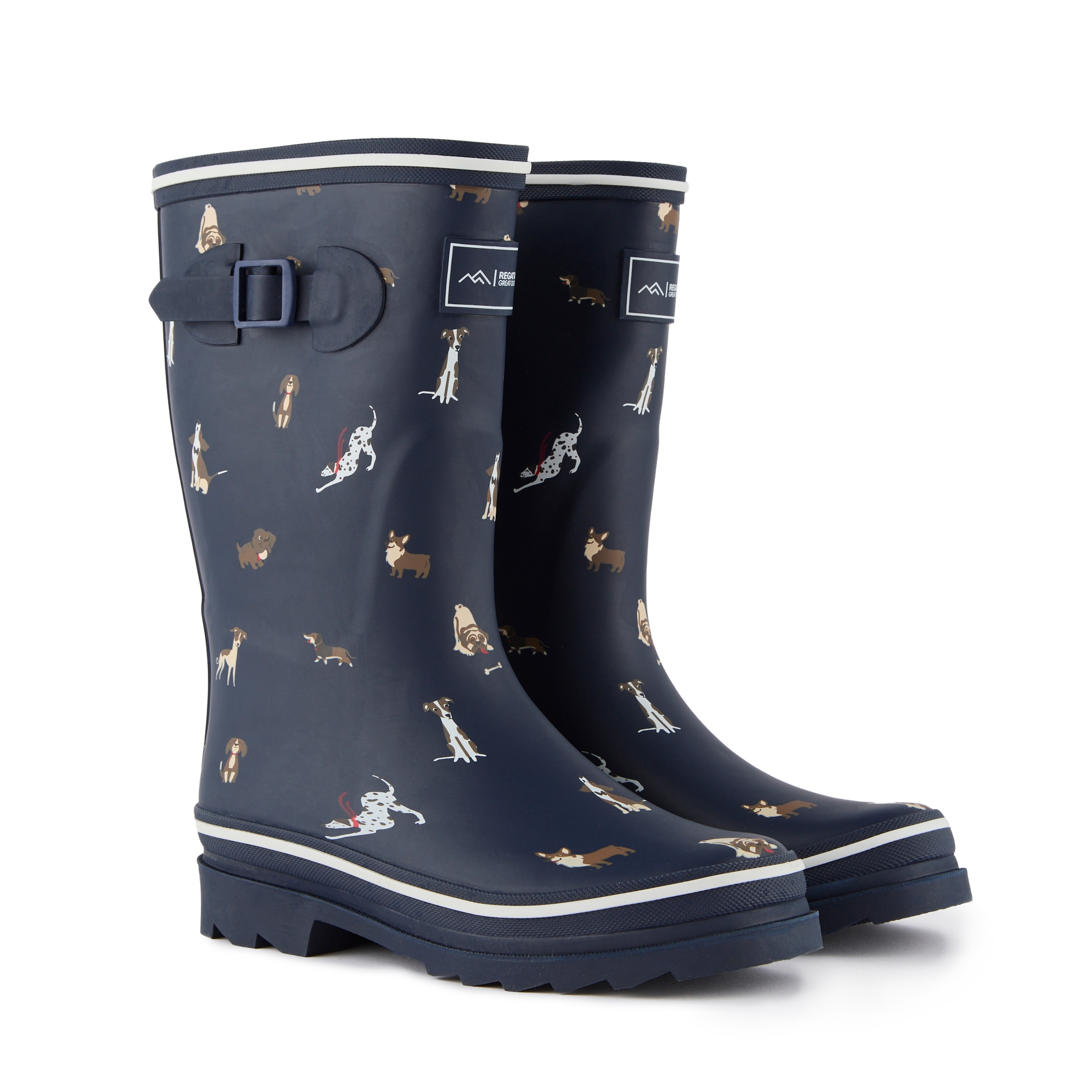 Women's Amelia Wellies | Navy Dogs