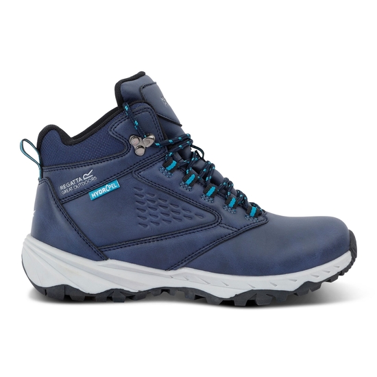 Women's Amble Walking Boots | Navy Exotic Plume