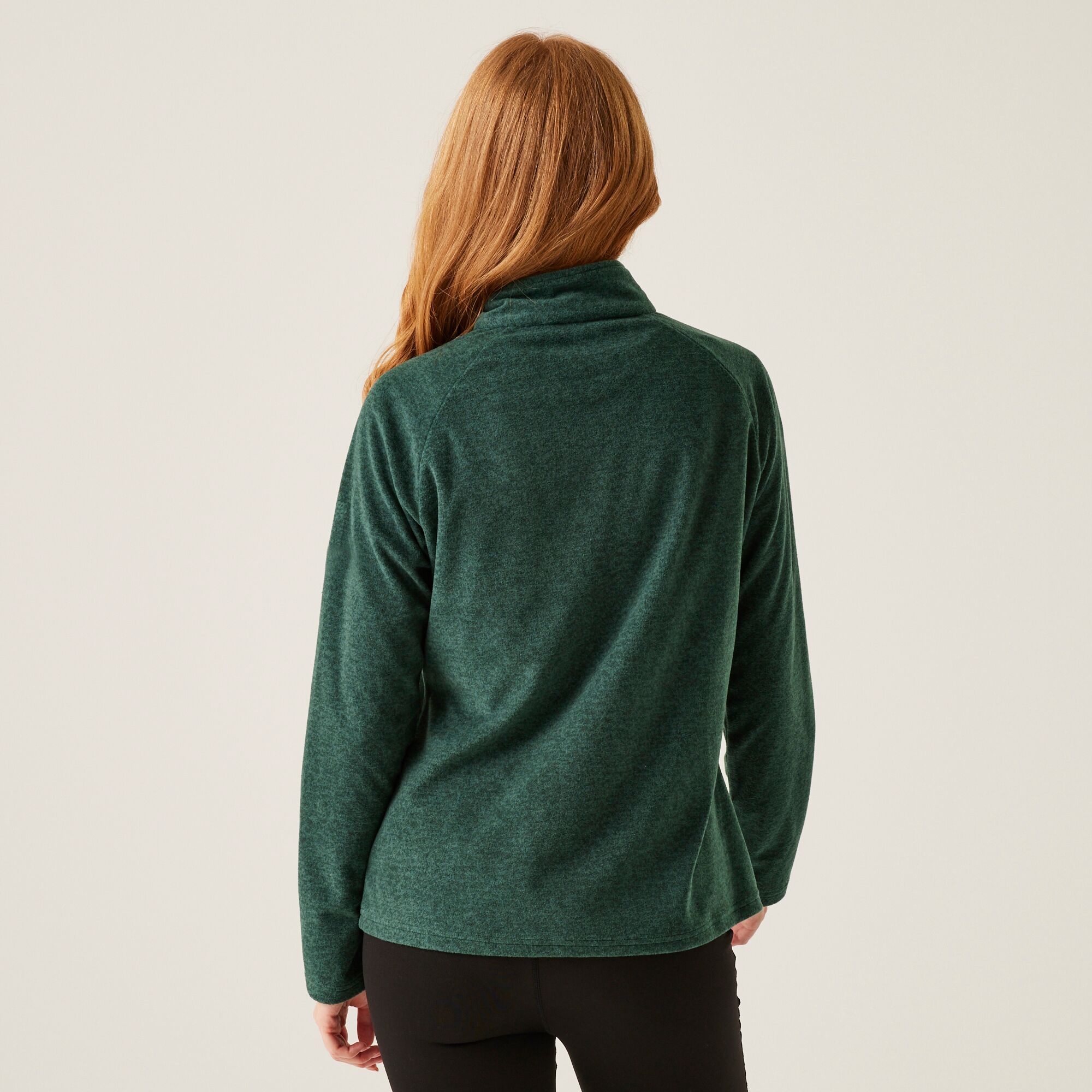 Women's Pimlo Half Zip Velour Fleece | Rain Forest