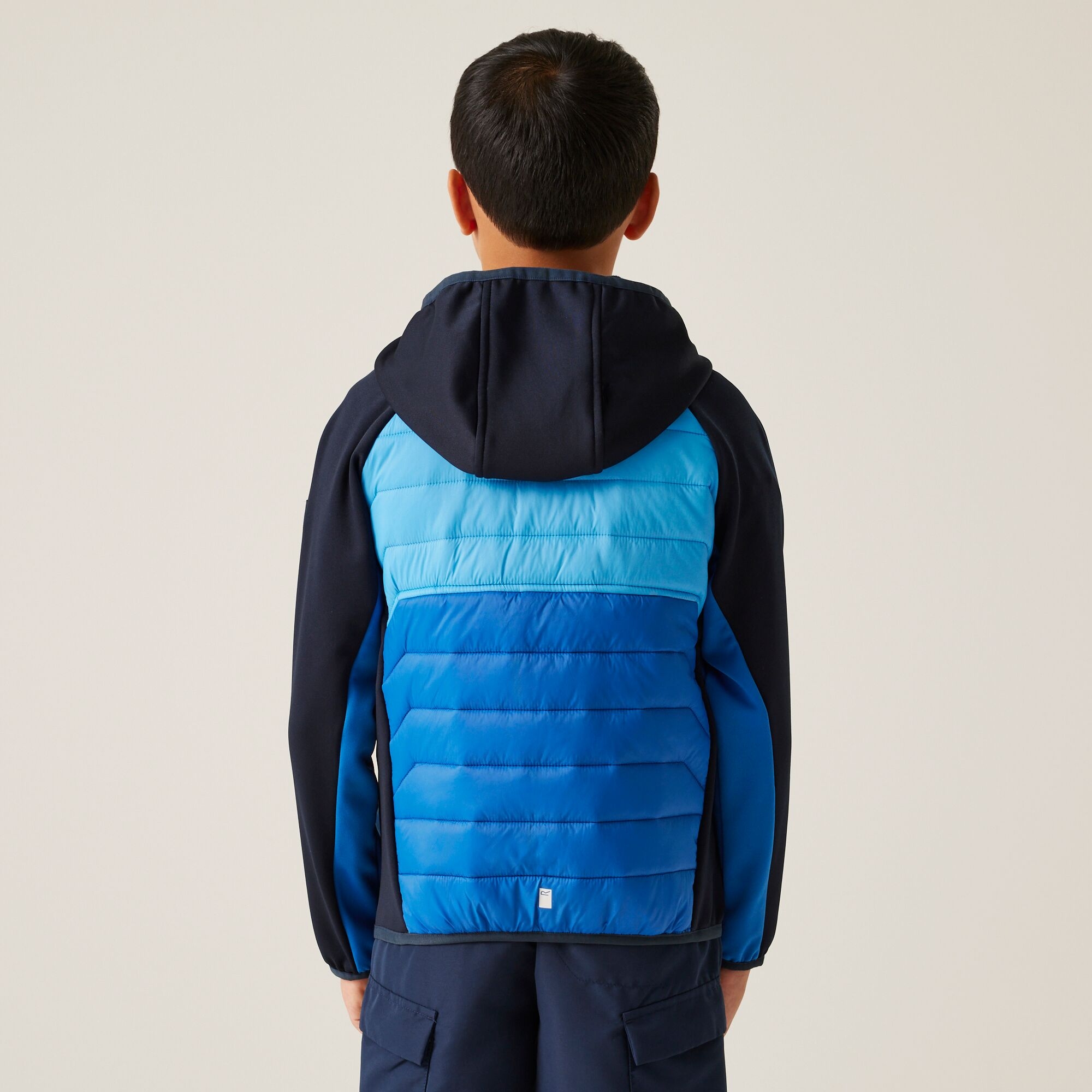 Kids' Kielder IX Hybrid Jacket | Olympian Blue Elysium Blue Navy Tango Tangerine