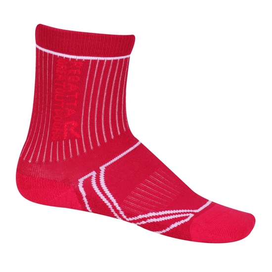 Kids 2 Season Coolmax Trek & Trail | Cherry Pink White