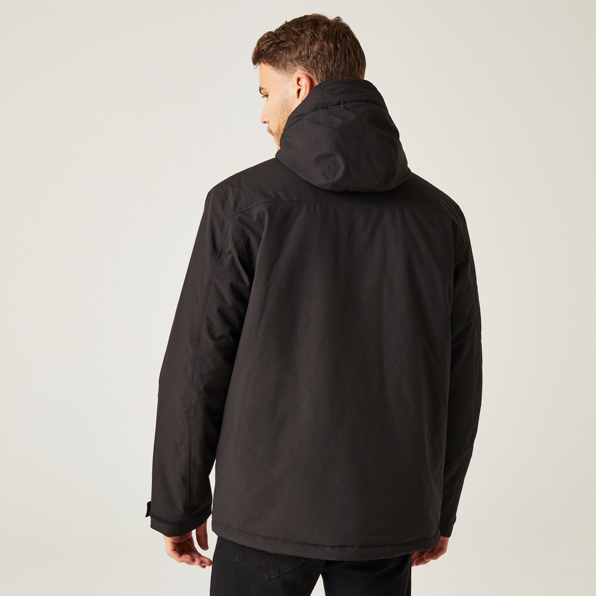 Men's Navigate Insulated Jacket | Black Orange Pop