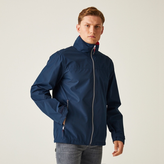 Men's Ascender Waterproof Shell Jacket | Navy Classic Red