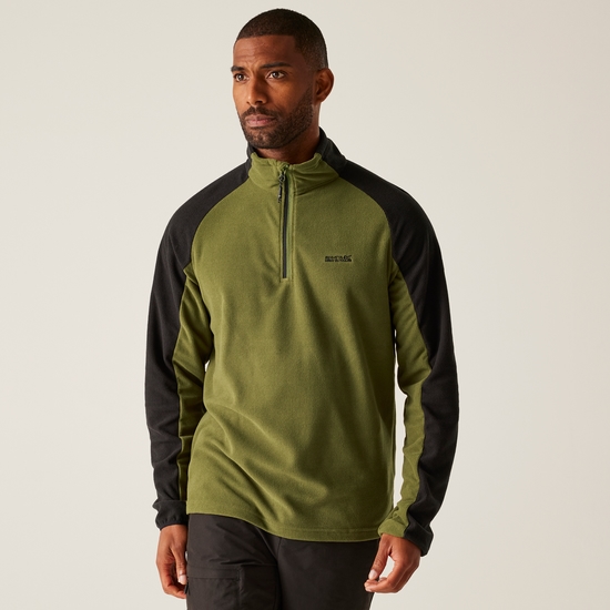 Men's Elson II Lightweight Fleece | Nephrite Green Black