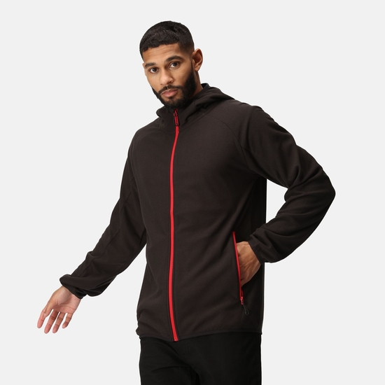 Men's Navigate Full-Zip Fleece | Black Classic Red