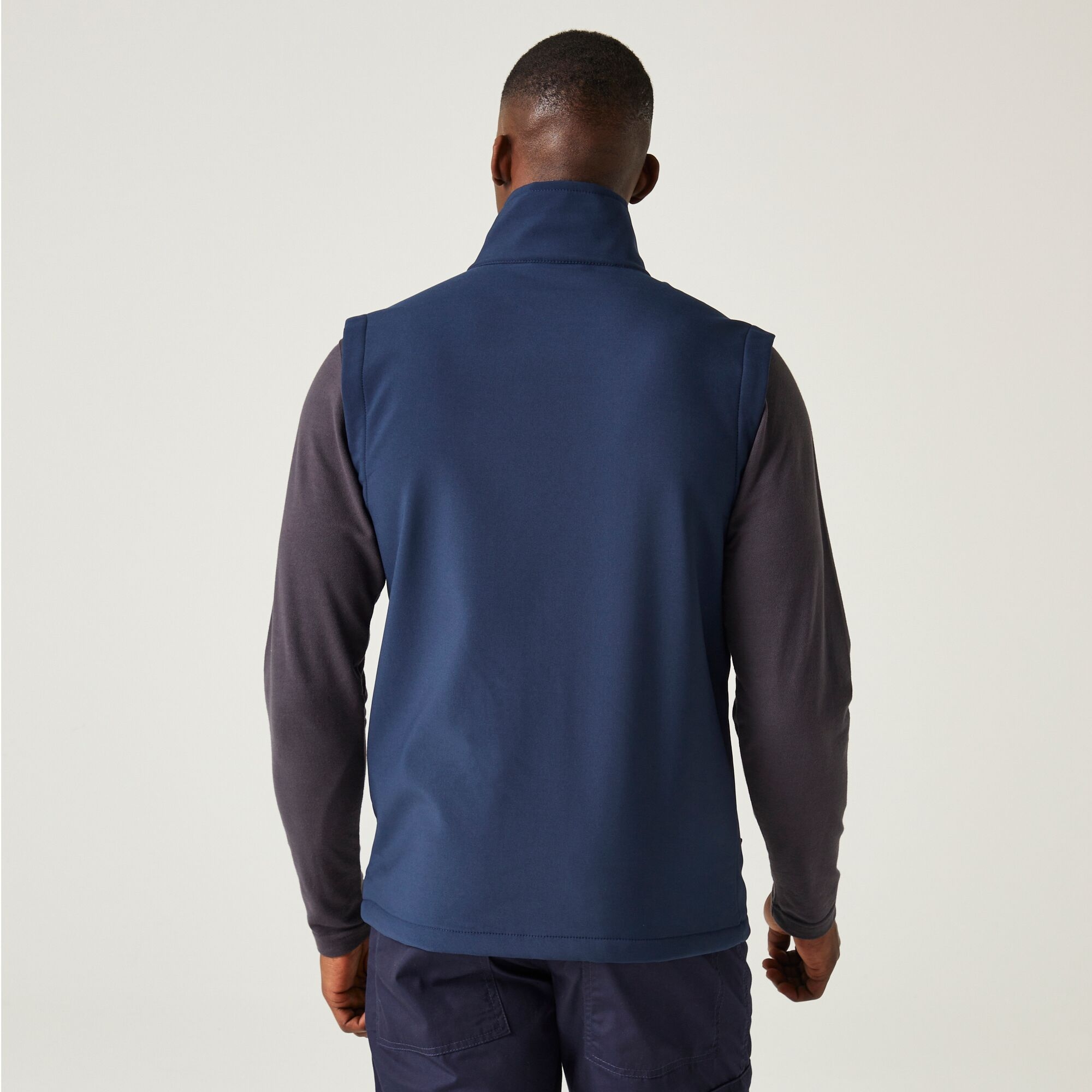 Men's Navigate 2 Layer Softshell Bodywarmer | Navy Seal Grey