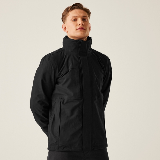 Men's Kingsley Waterproof Stretch 3 in 1 Jacket | Black