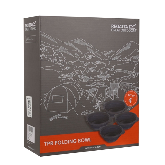 Folding Bowls Set of 4 | Ebony Grey