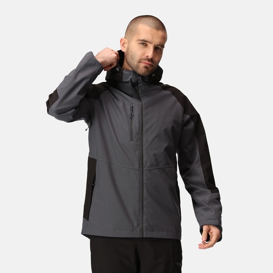 Men's X-Pro Beacon Waterproof Jacket | Seal Grey Black