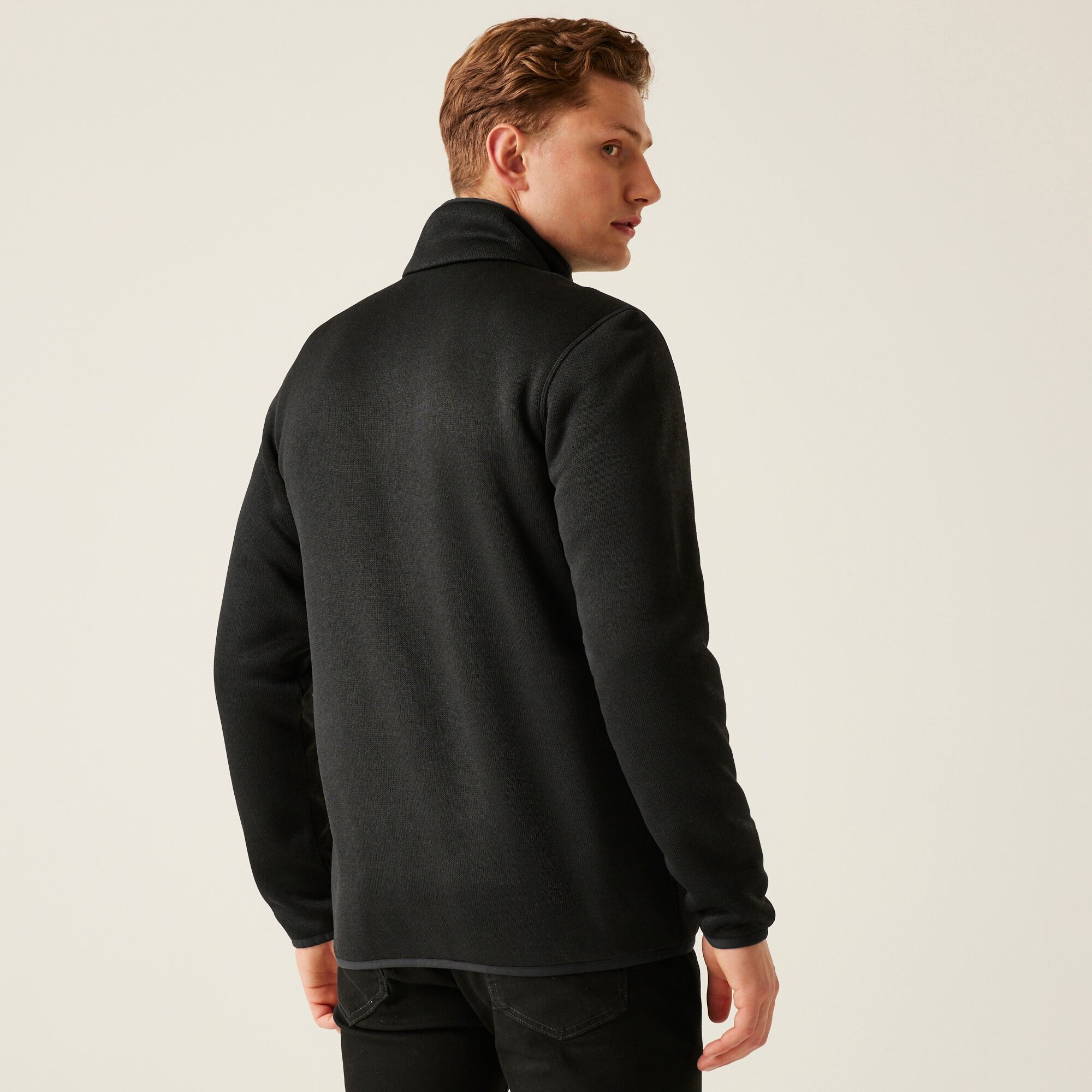 Men's Branleigh Full Zip Fleece | Black Marl